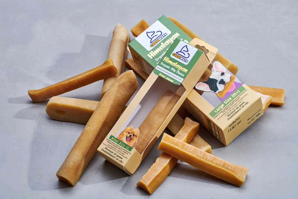 CHEWMATE Himalayan Organic Dog Chews – Original Flavor (Dried Cheese)