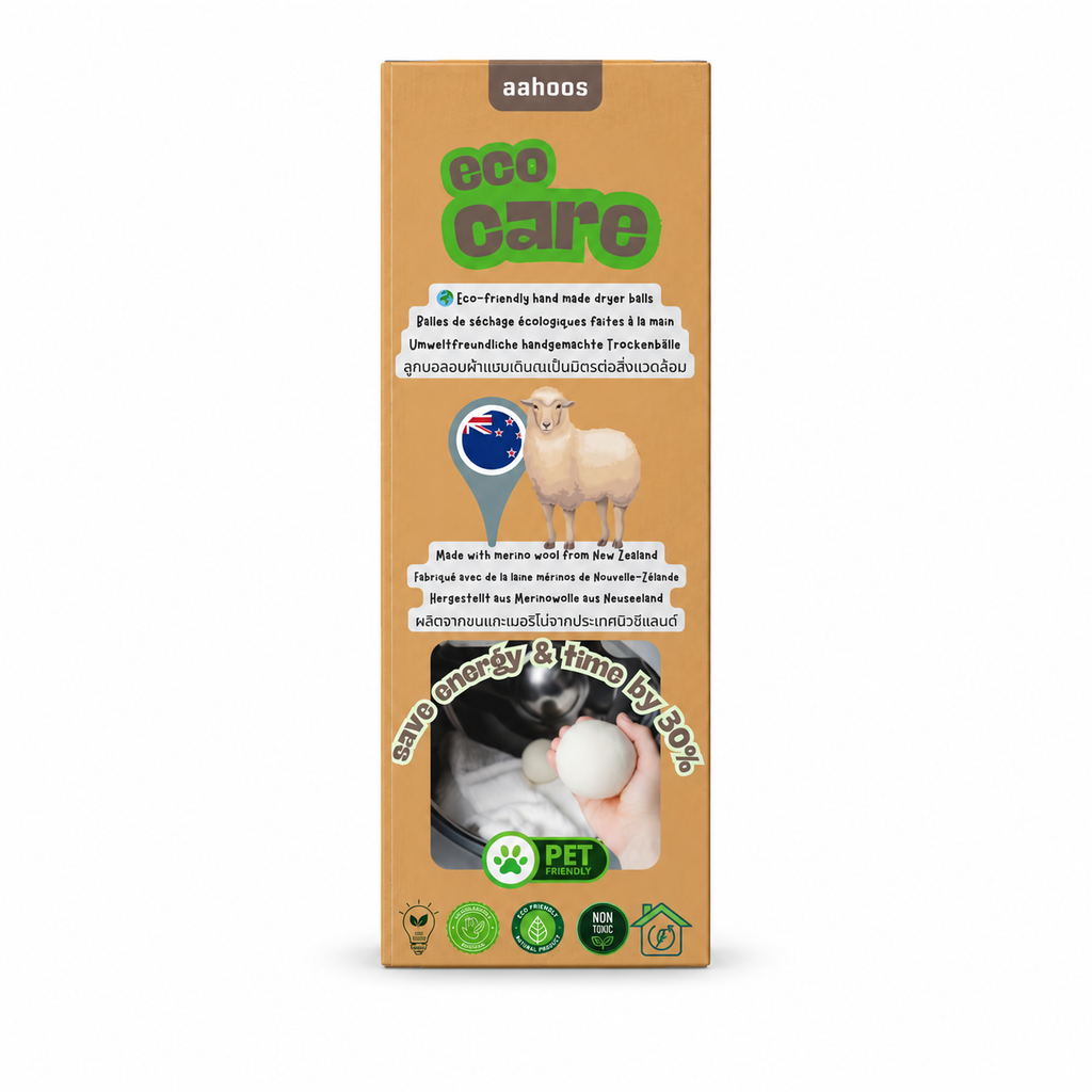 ลูกบอลอบผ้า AAHOOS ECOCARE ขนแกะเมอริโน