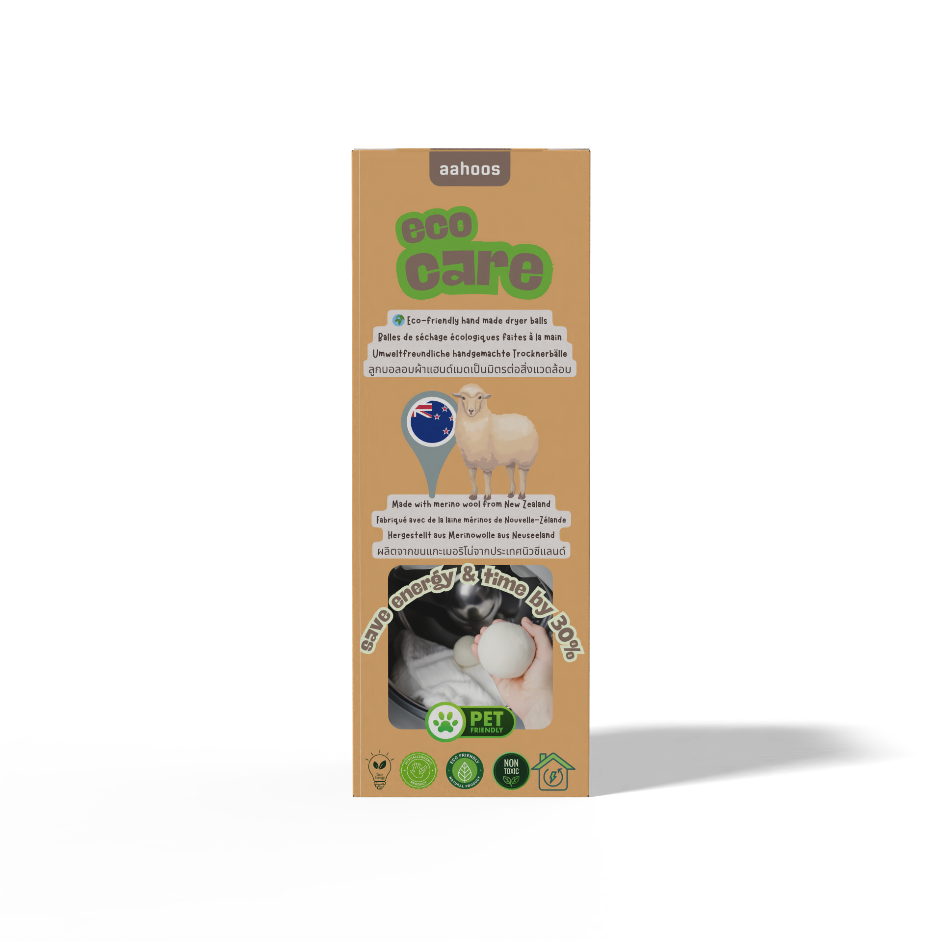 AAHOOS ECOCARE Merino Wool Dryer Balls