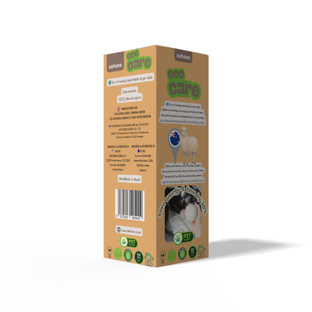 AAHOOS ECOCARE Merino Wool Dryer Balls